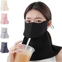 [Taigu] UPF50+ 日焼け止め UVカットマスク 接触冷感 日焼け防止フェイスカバー UVカット冷感マスク 360°ガード 耳紐調節可能 男女兼用 日焼け対策 通勤 通学 散歩 家事 アウトドア キャンプ バイク スポーツ ランニング ゴルフ