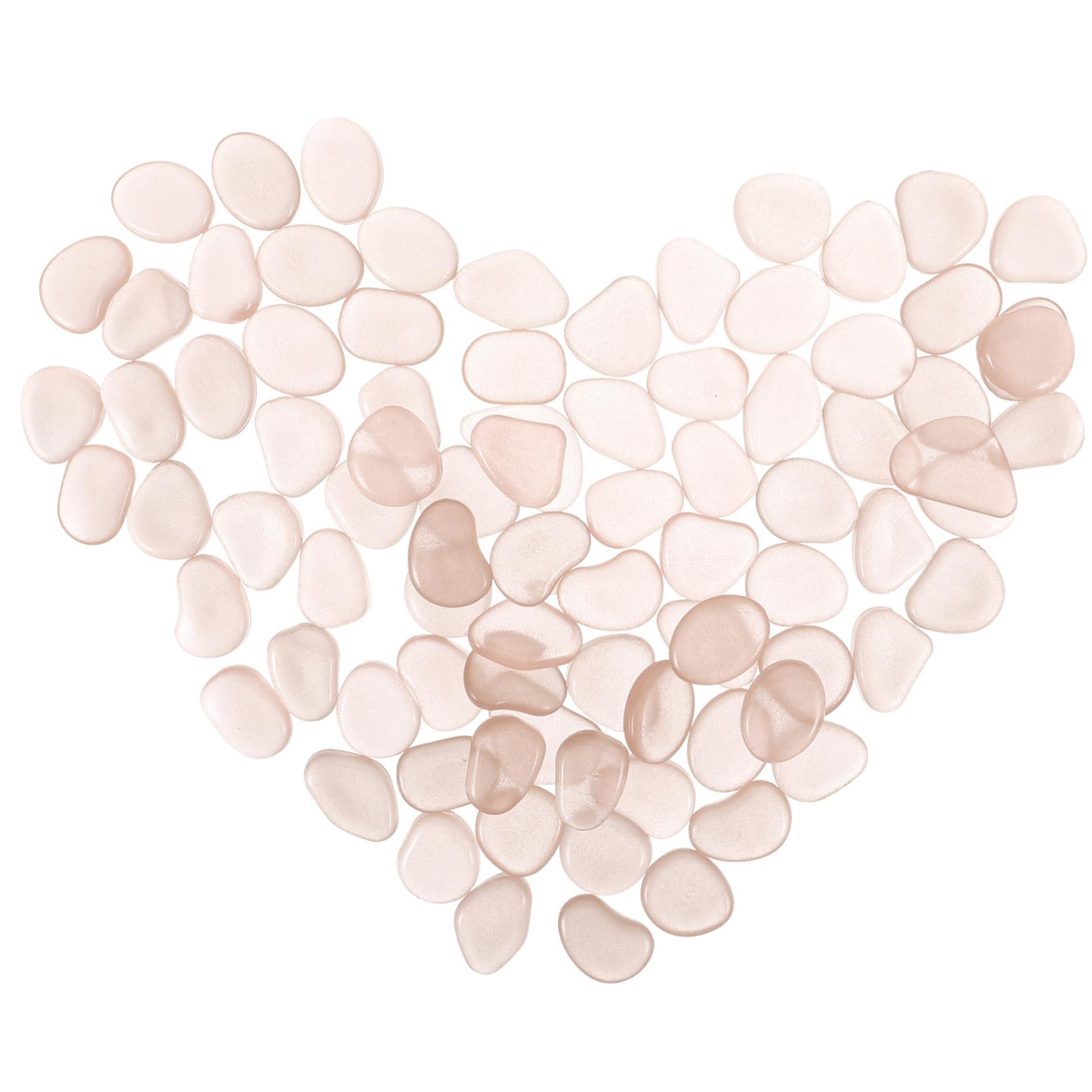 HOLIDYOYO 100pcs Glow The Dark Fish Tank Pebbles Decorative Aquarium Stones Compact Luminous Gravel for Aquariums and Outdoor Pathways