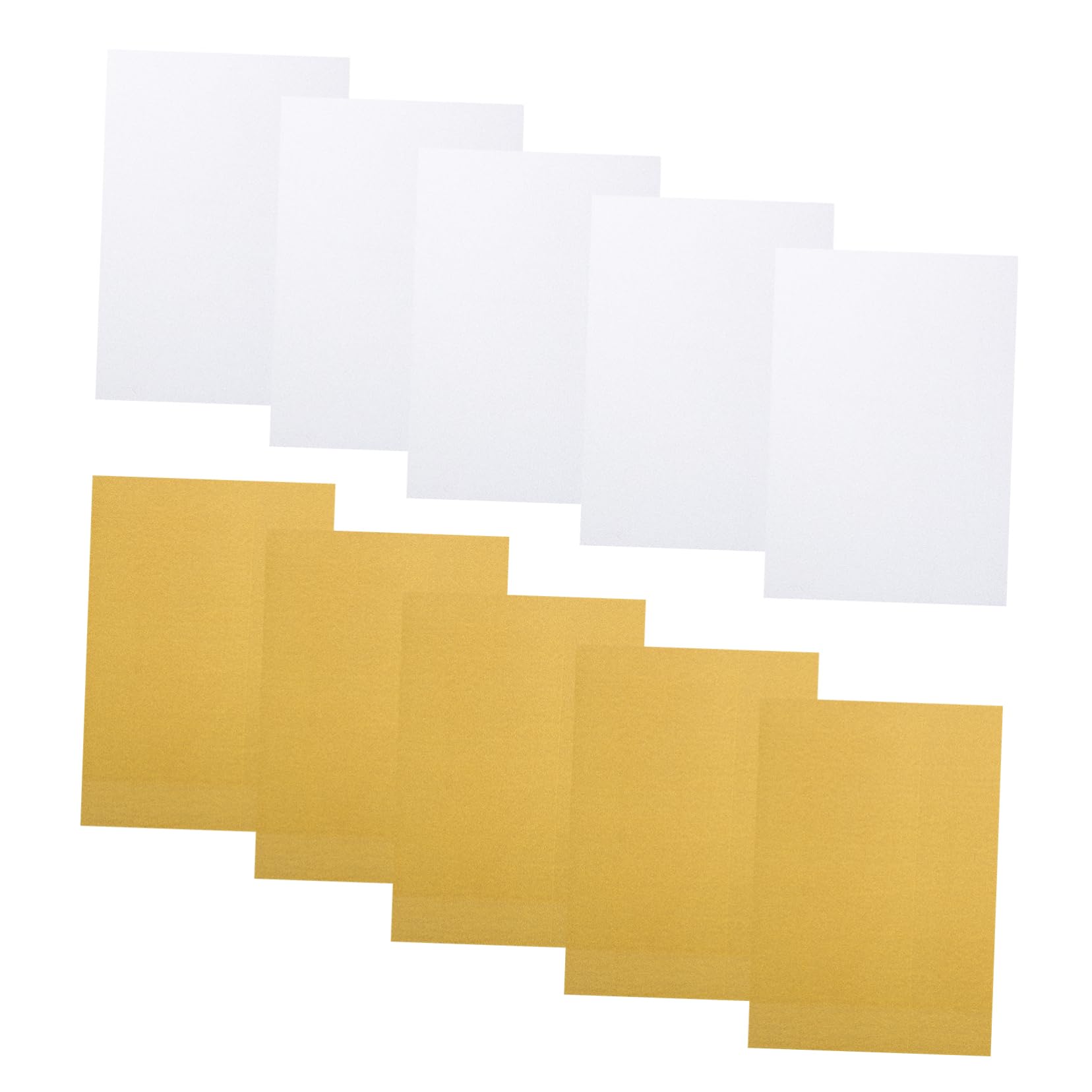 Cartulina Brillante A4 Plata, 10 Hojas, Papel para Bricolaje