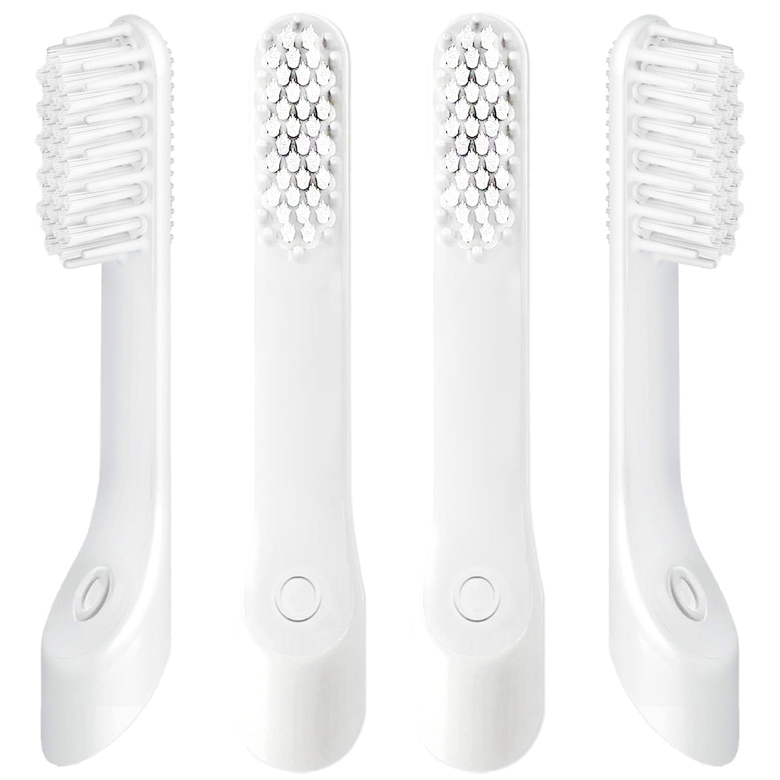 4-Pack White Toothbursh Replacement Head Compatible with Like-Styled Electric Brush Refill Brush Head Soft