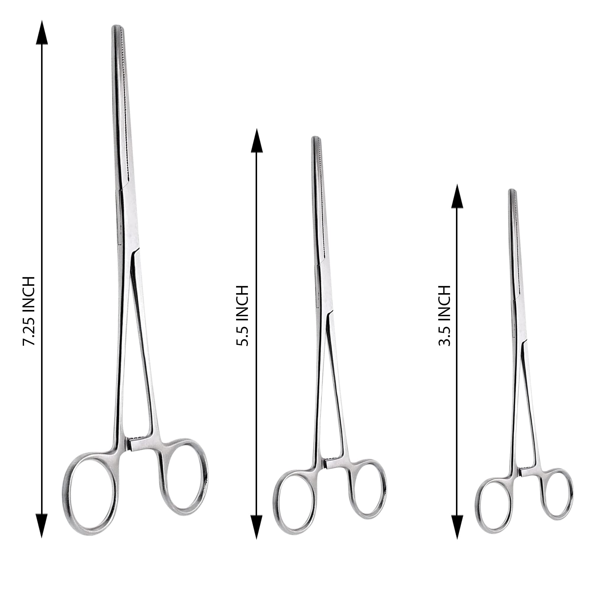 DEXSUR Hemostat Set - 6 Piece Stainless Steel Forceps -5 DEXSUR Hemostat Set - 6 Piece Stainless Steel Forceps -5