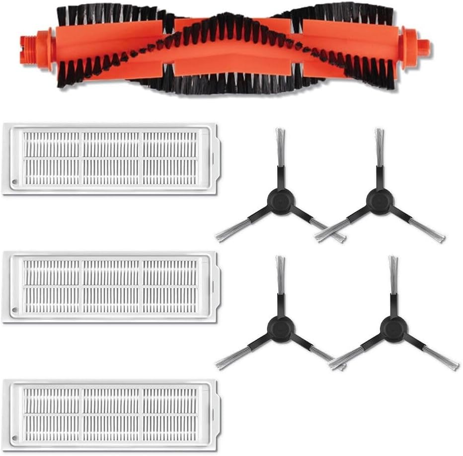 Roller Brush Side Brushes Filters Kit Fit for WYZE WVCR200S Robot Vacuum Cleaner
