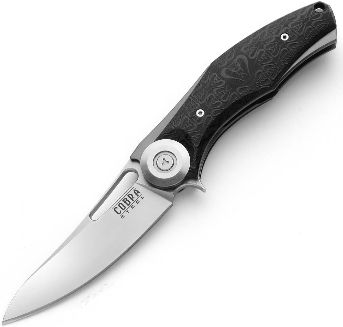 Atlanta CutleryCobra Steel D2 Tool Steel Tactical EDC Pocket Knife - Ball Bearing Pivot System