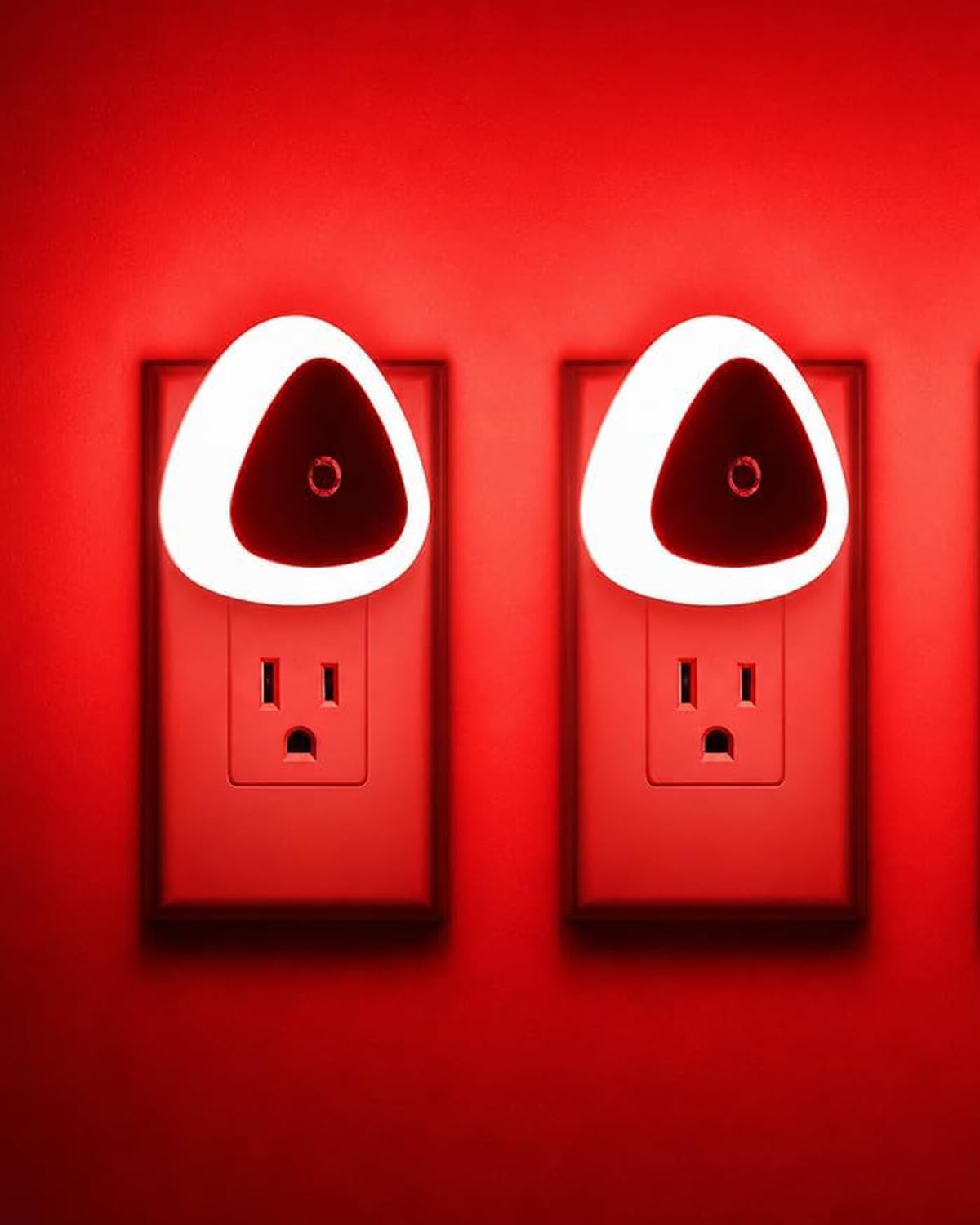 630nm Red Night Light for Sleep, 0.5W Light Sensor Plug in Night Light