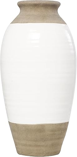 Miniatura 9 de Deco 79 Jarrón de cerámica para brotes, 5 x 5 x 14 pulgadas, gris