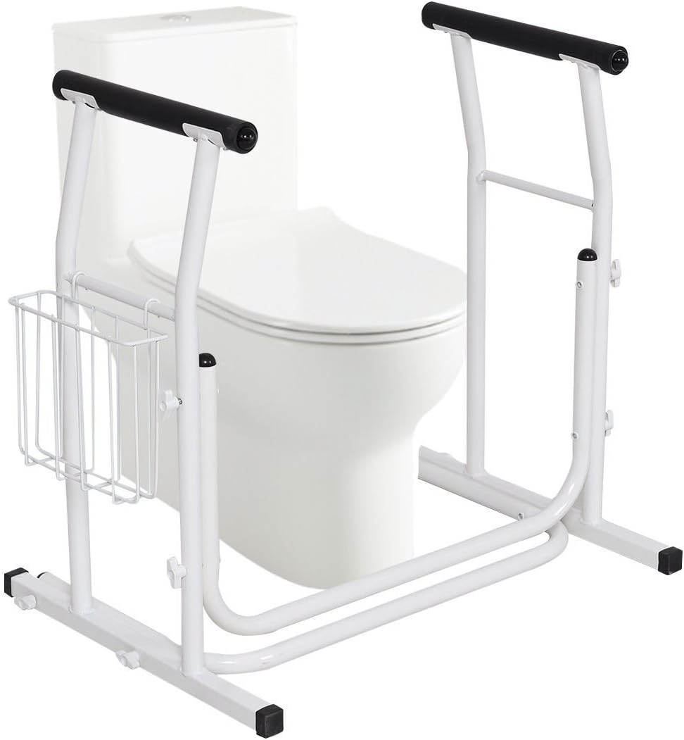 Medical Bathroom Toilet Rail Grab Bar and Commode Safety