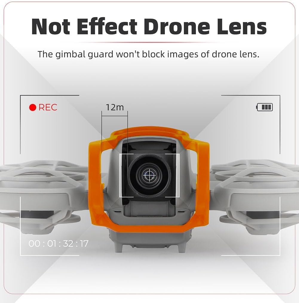 Gimbal Bumper Guard, gimbal zderzak do DJI Neo, ubezpieczenie, zderzak, gimbal, ochrona przed kolizją, listwa ochronna, akcesoria (pomarańczowy)