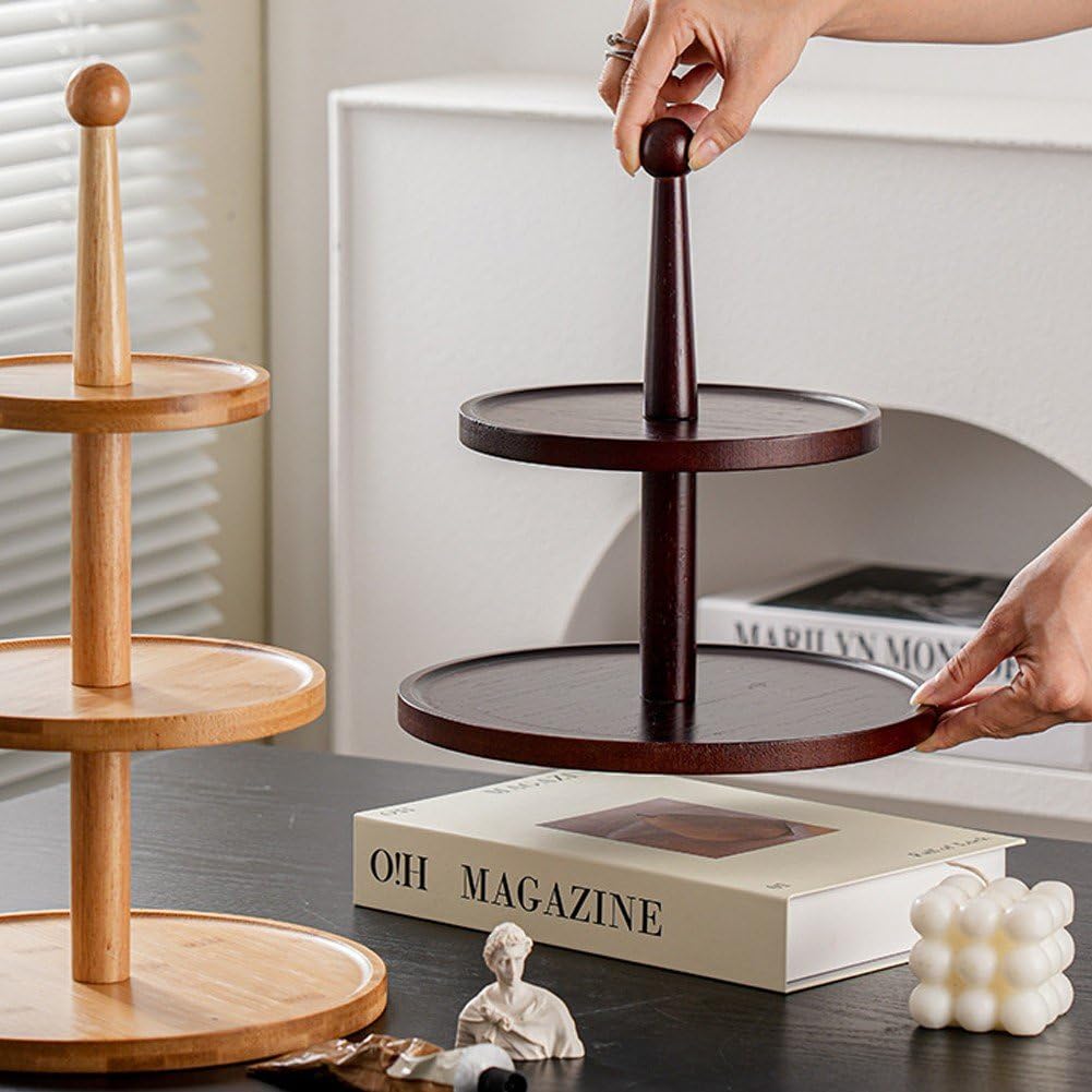 Supporto per Cupcake in Legno, Moderno, per Pasticceria, a Forma di Torre per Cupcake, per Matrimoni, Casa, Compleanno, Baby Shower, Hotel