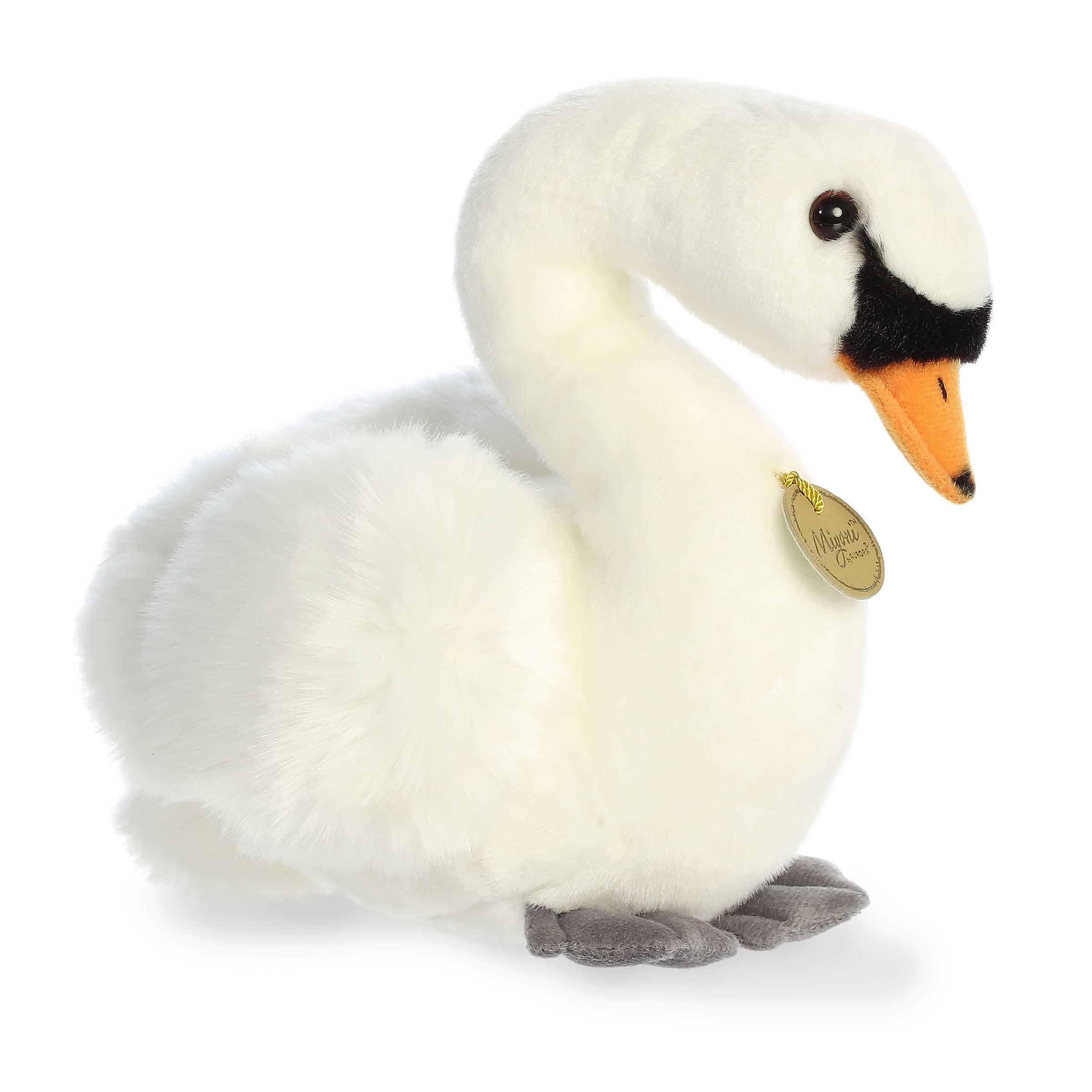 Aurora(r) Realistic Miyoni(r) Swan Stuffed Animal - Lifelike Detail - Cherished Companionship - White 11 Inches - Image 3