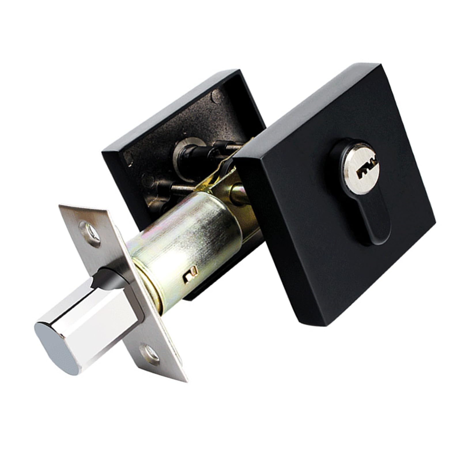 Easy Install Zincs Alloy Main Door Keyed Entry Door Knob Anti-Theft Exterior Doors Hardware for Daily Use