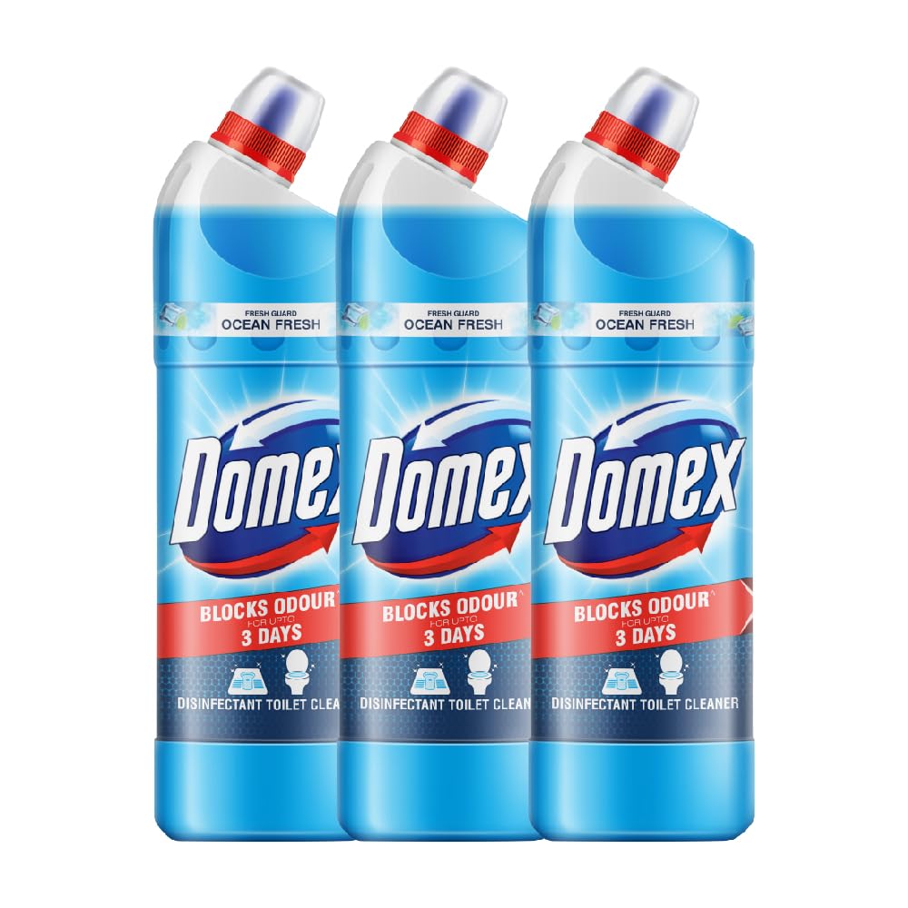 Hemir Domex Fresh Guard Disinfectant Toilet Cleaner Liquid, Ocean Fresh, 1 L| Pack Of 3,Freshness For 100 Flushes (B0B5L21G9D) Amazon Price History, Amazon Price Tracker