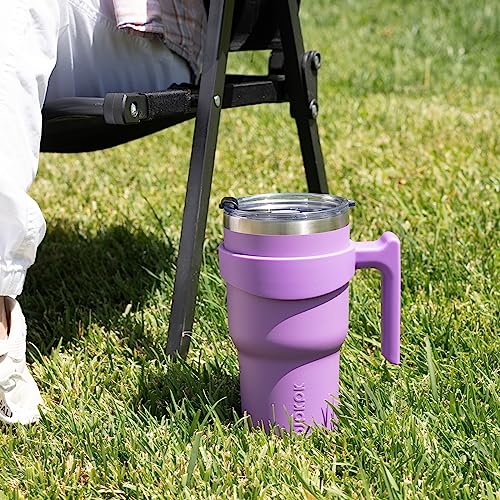 Image of BJPKPK 30 oz Tumbler with Handle & Straw, Insulated Stainless Steel Mug