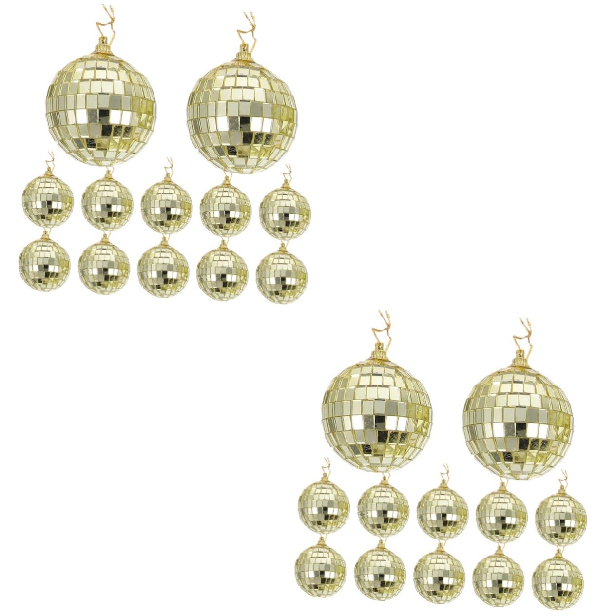 Boules de Noël disco Cabilock lot de 24 pour sapin festif