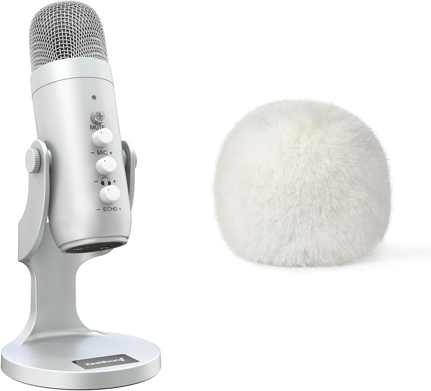 ZealSound Gaming USB Microphone k66s and d65w Furry Cover