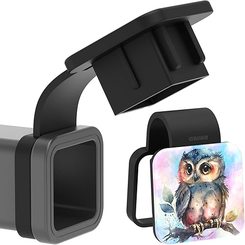 CHUANJI Cubierta de enganche de remolque de 2 pulgadas, cubierta de enganche de remolque de búho pájaro, enchufe de enganche de tubo receptor para