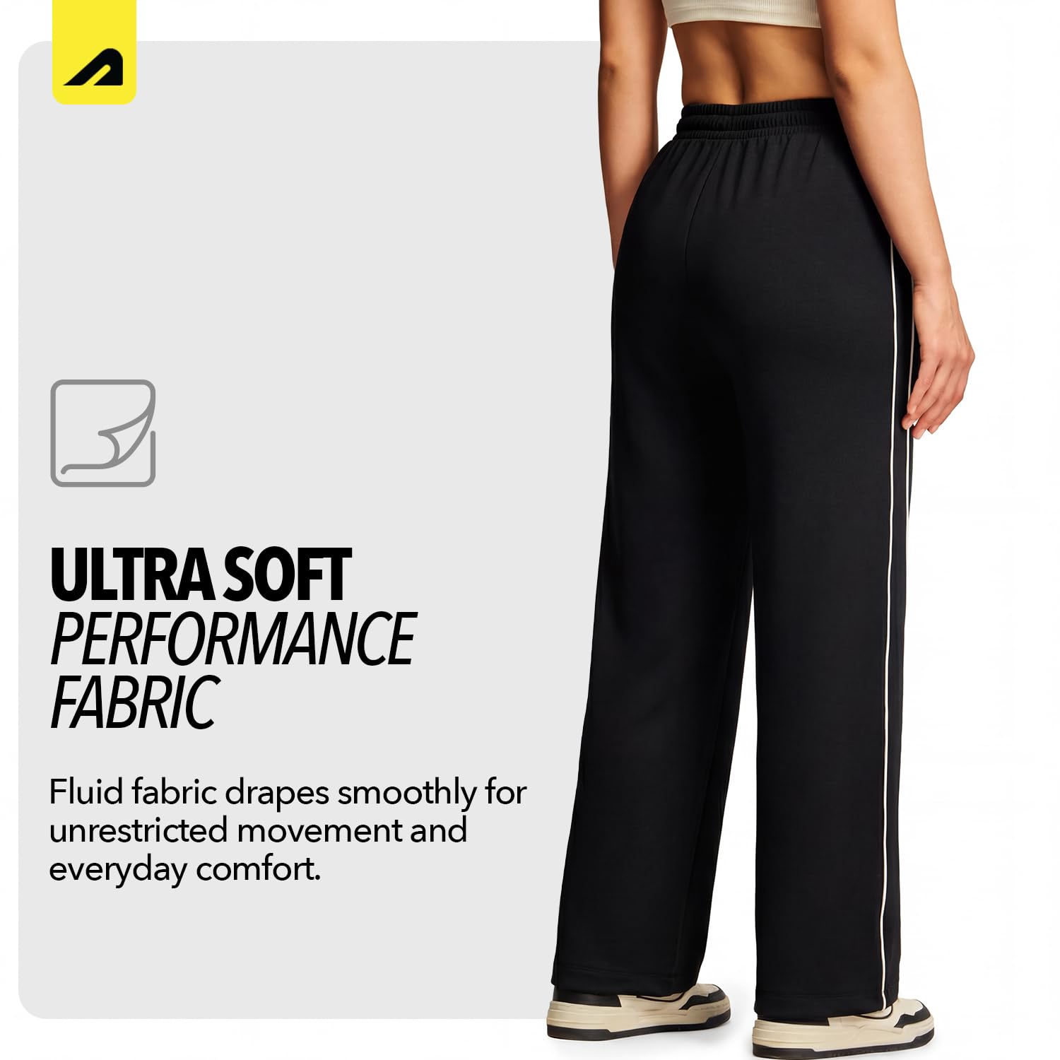 Boldfit Pantaloni da allenamento da donna, pantaloni da donna a gamba larga, pantaloni fitness con tasche, coulisse regolabile in vita, bassi per allenamento e corsa, pantaloni sportivi da donna