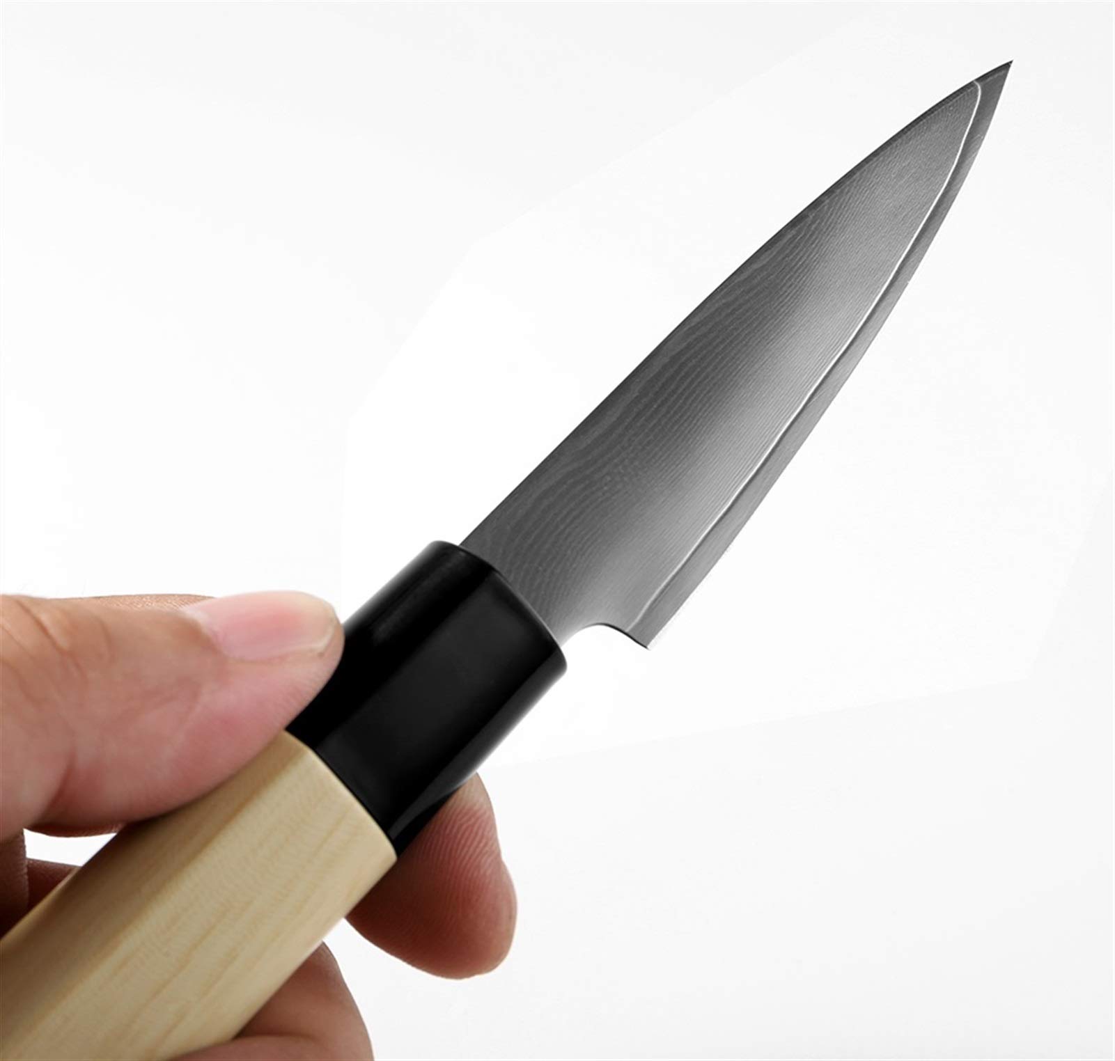Damasco acero chef cuchillo estilo sushi salmón relleno santoku cuchillos de utilidad profesional cocina cocinar herramientas chef cuchillo (Color : 6Inch Santoku Knife)