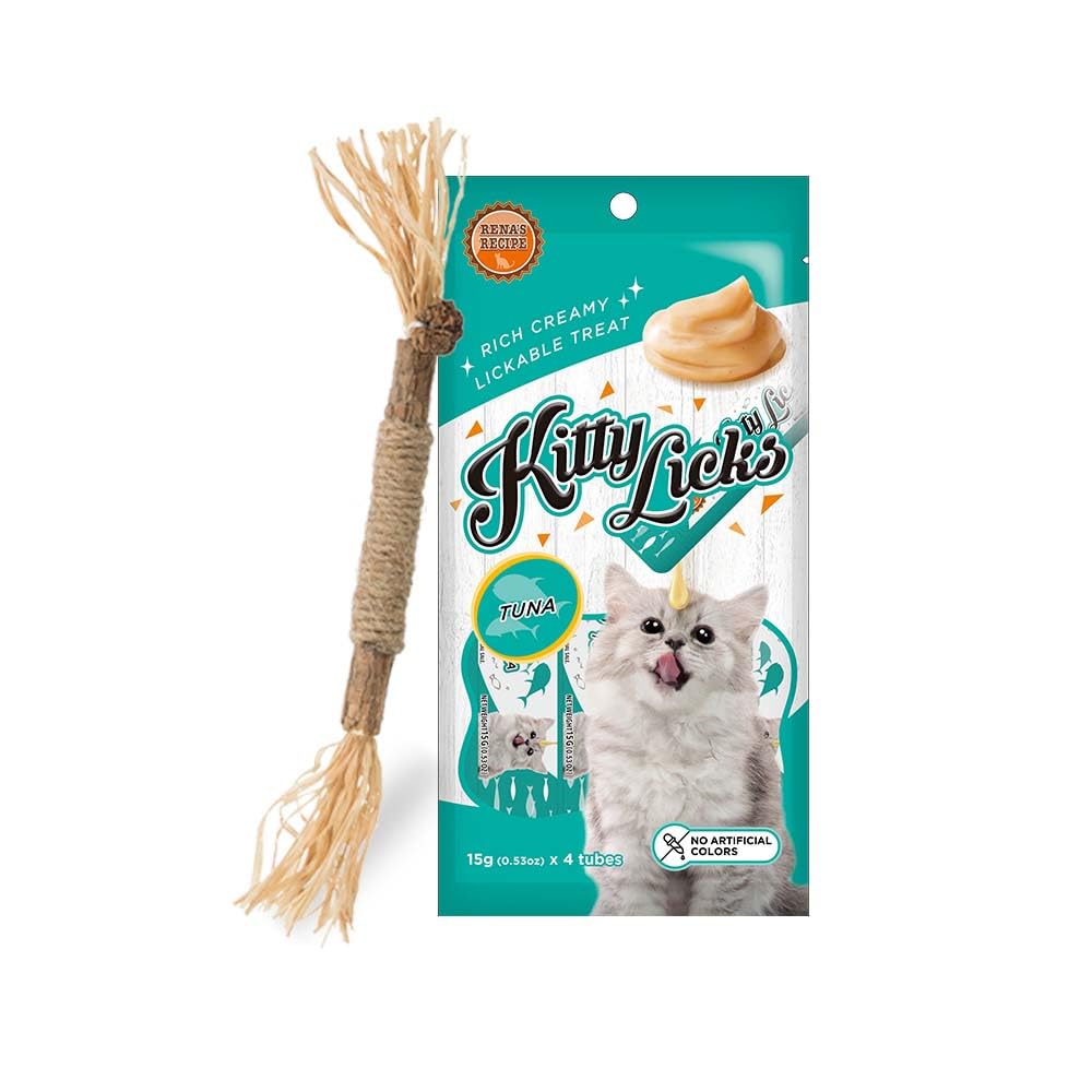 Happy Cat Combo: 1 Pack of Kitty LicksTuna Lickable Treat and 1 Matatabi Stick Cat Toy with Tassels (B0CF9ZGPSH) Amazon Price History, Amazon Price Tracker