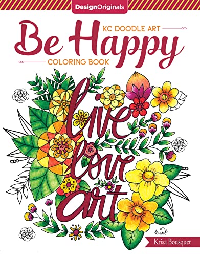 KC Doodle Art Be Happy Coloring Book (Design Originals)