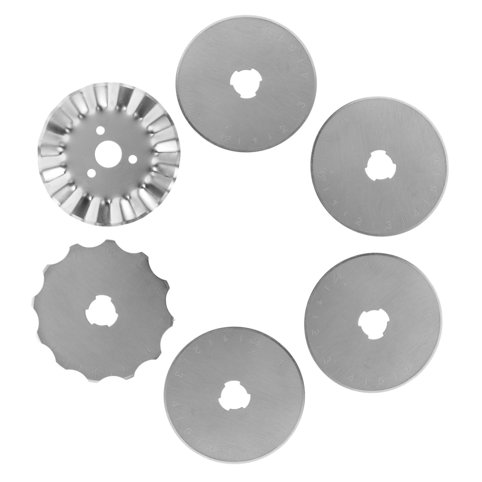 VILLCASE 18 Uds Cuchillas Para Acolchar Cuchillas De Corte Rotativo Afiladas Afilador De Corte De Tela Rotativas De Costura Para Cuero
