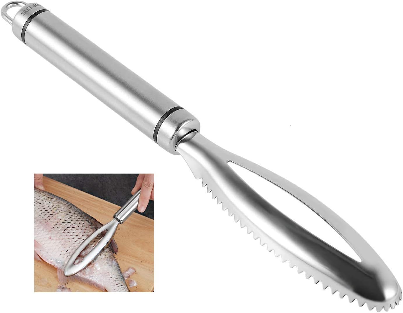 Fish Scaler Brush with Sawtooth,Easily Removing Fish Scales Cleaning