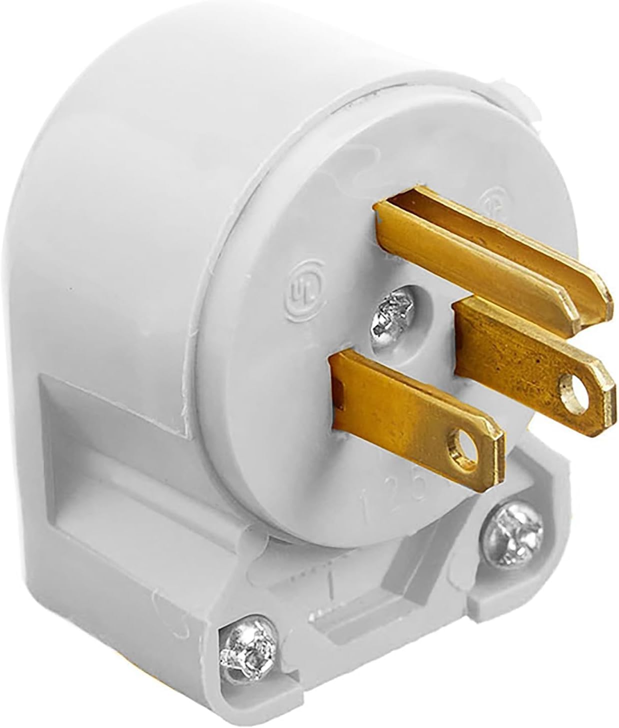 Legrand Pass & Seymour 4867ANWCC10 15 Amp 250V Medium Duty Nylon Angle Plug, NEMA 5-15P, White (1 Count) image 4