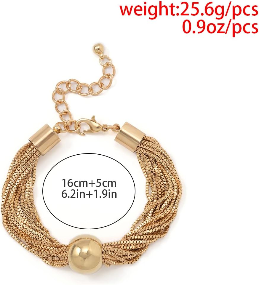 Chunky Gold Cuff Bracelet Bangle for Women Trendy Hammered Open Stack Hinged Wrist Cuff Wide Silver Plated Minimalist Statement Bangle Jewelry for Punk Party - Image 6