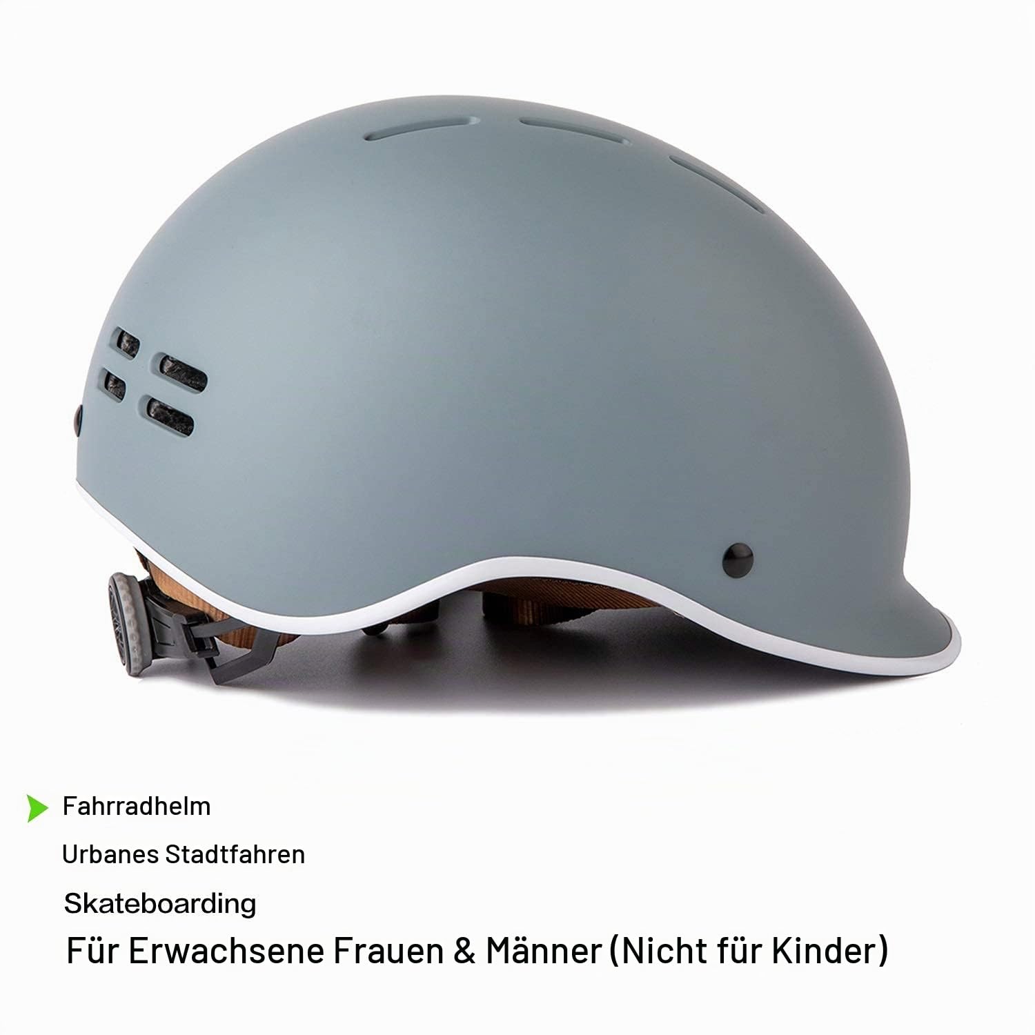 OnBros Fahrradhelm für Herren und Damen - Retro Urban Commuter Helm für Frauen - Verstellbar 56-61CM