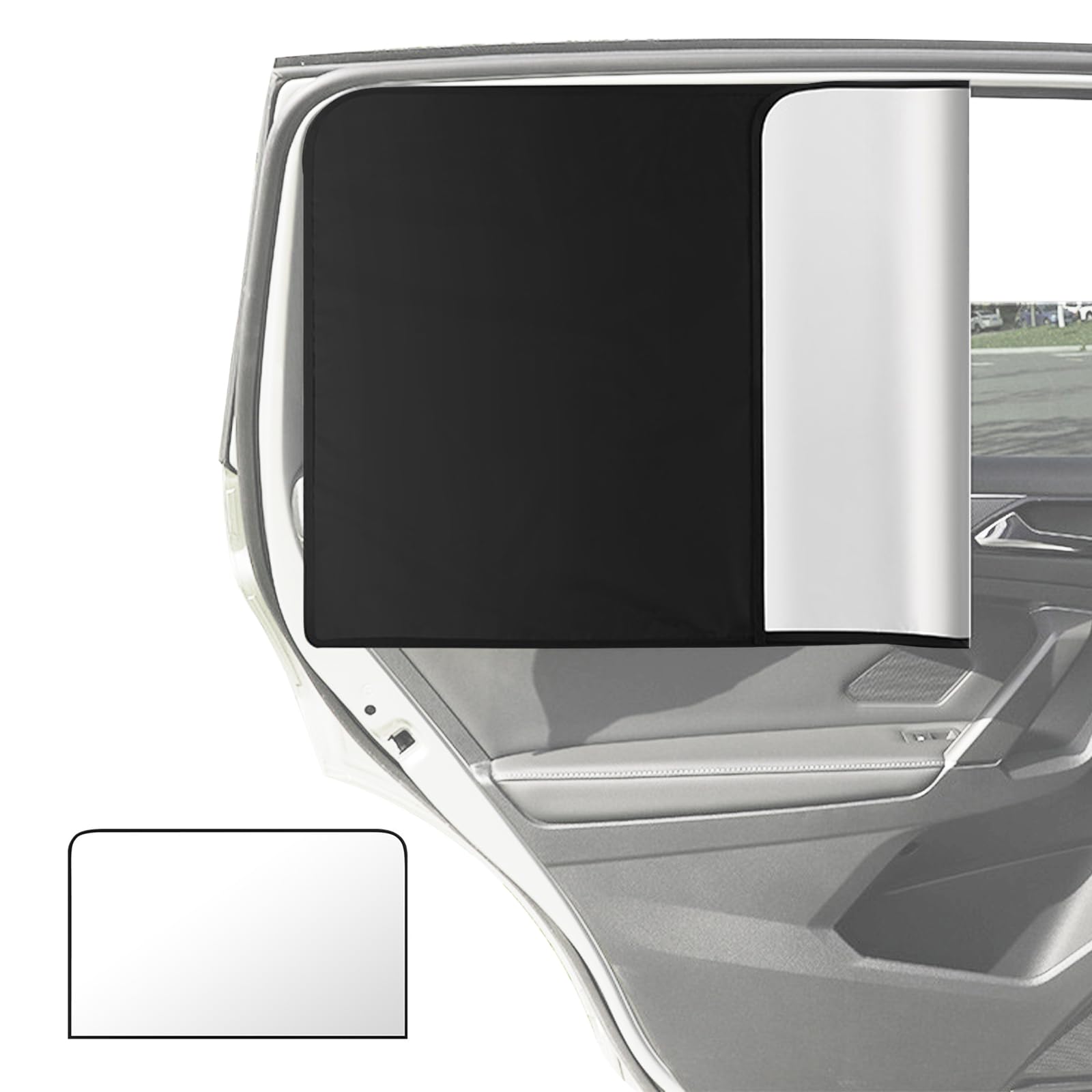 Parasol Coche Lateral Darryy 2 Piezas Parasol Magnetico Coche, Cortina Coche Ventana, Tapa Sol Coche Bebe, Cortinas Coche Laterales, Parasol Coche Infantil Lateral, Protección UV, 79 x 50 cm