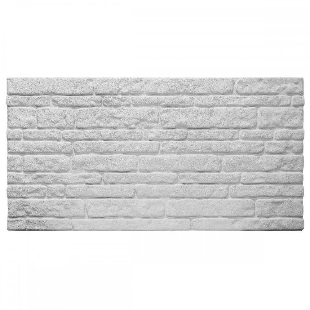 Pannello finta Pietra in EPS Resinato Misura 100x50 cm Spessore 2 Cm - COLORADO WHITE - RETAIL BOX da 10 pannelli (sviluppano 5 MQ)