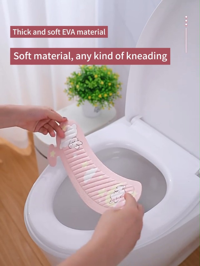 WC-Sitzbezüge, Weich & Waschbar, 4 Paar, Plüsch-Kristallsamt, Wiederverwendbar