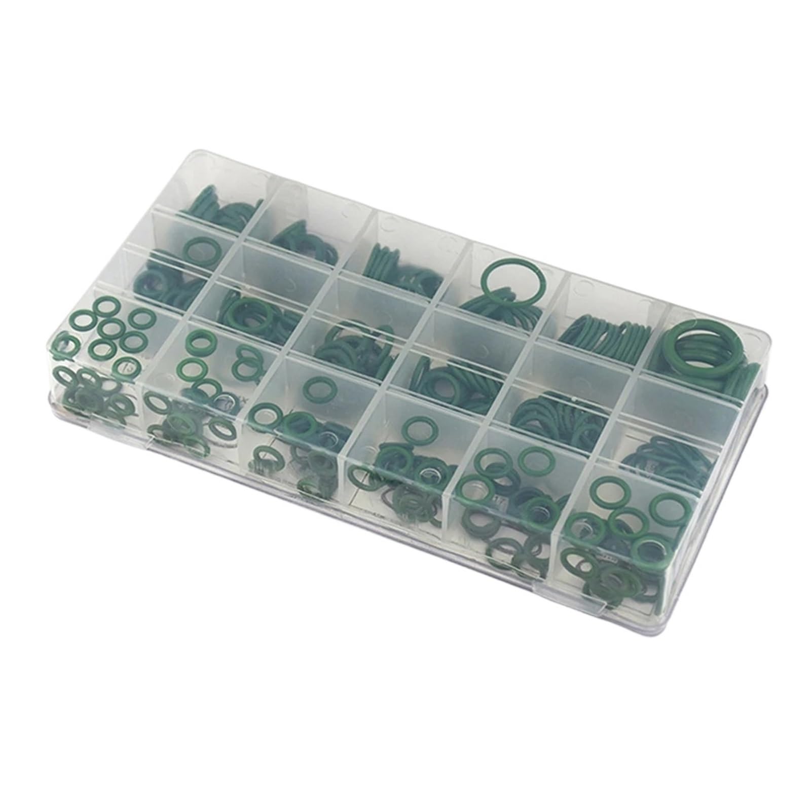 Juntas tóricas de goma, 18 tamaños, juego anillos sellado for aire acondicionado(270PCS)