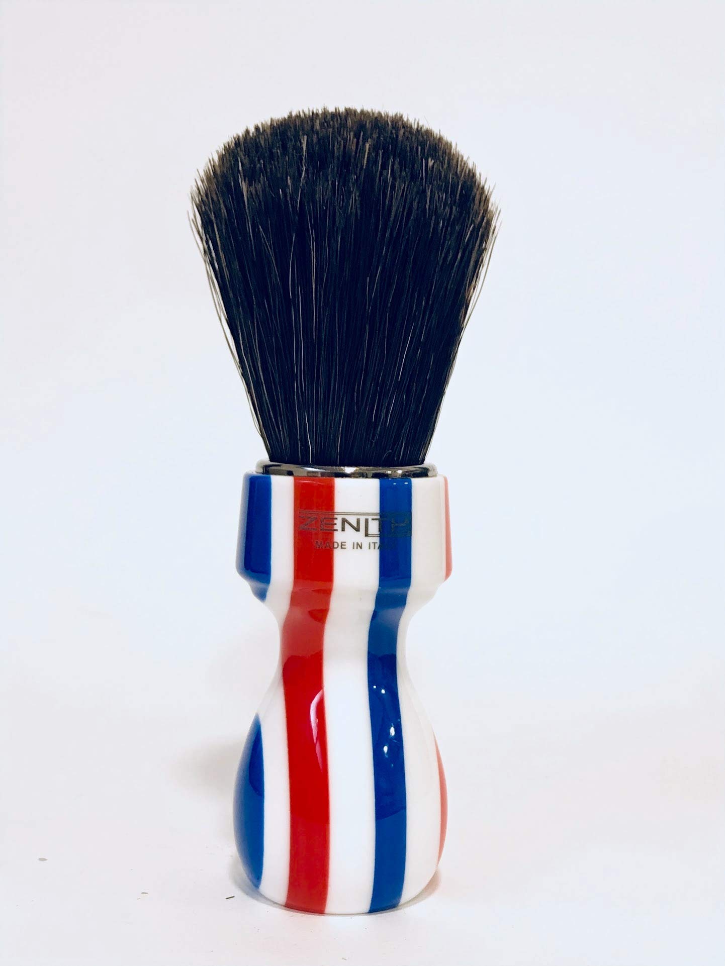 Zenith Barber Pole pędzel do golenia z włosia końskiego – wyprodukowano we Włoszech