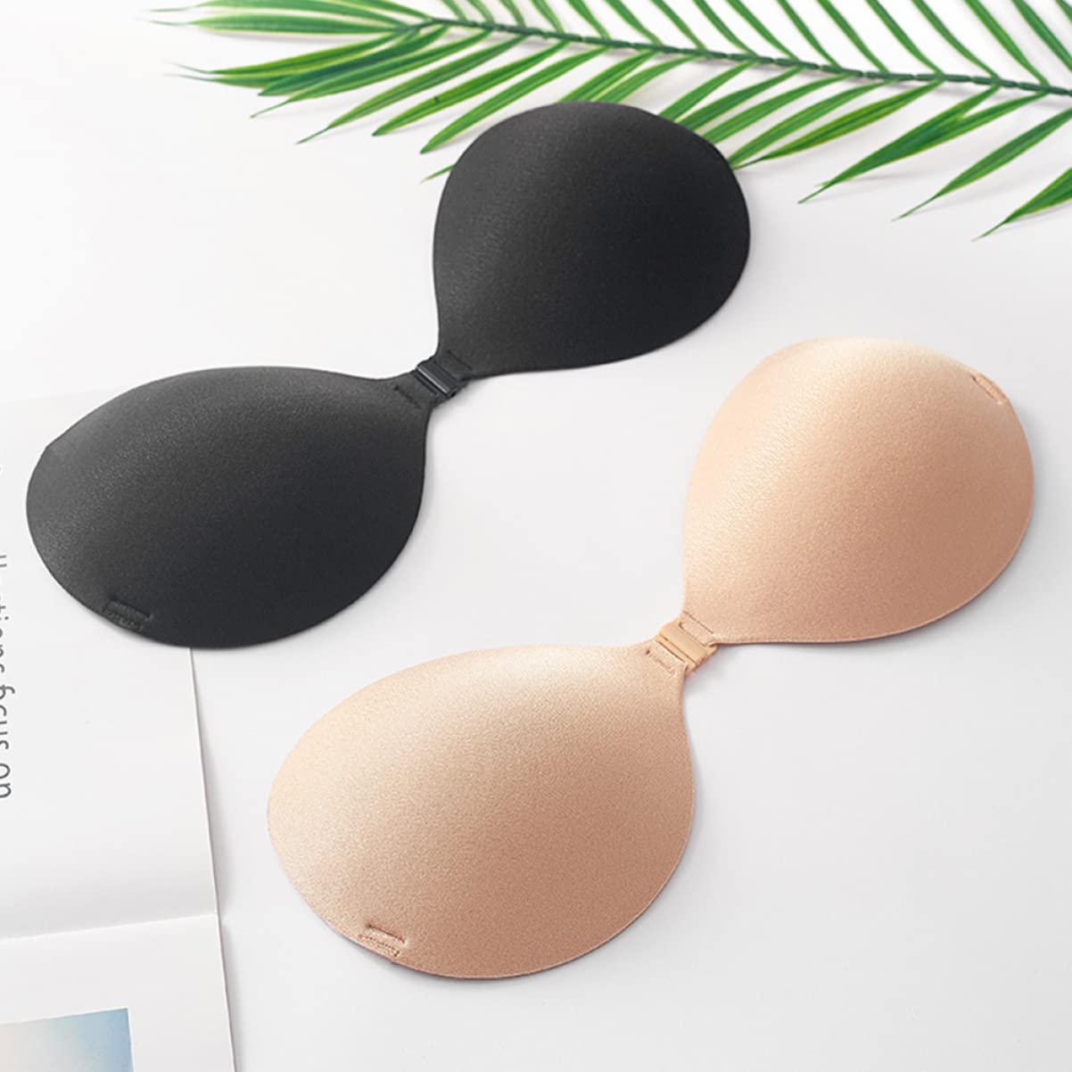 SOIMISS 3ensembles Soutien- Adhésif Invisible Silicone pour Robe De Mariée De Noir Et b Cup sans Bretelles Facile à Utiliser Et Discret Vêtements