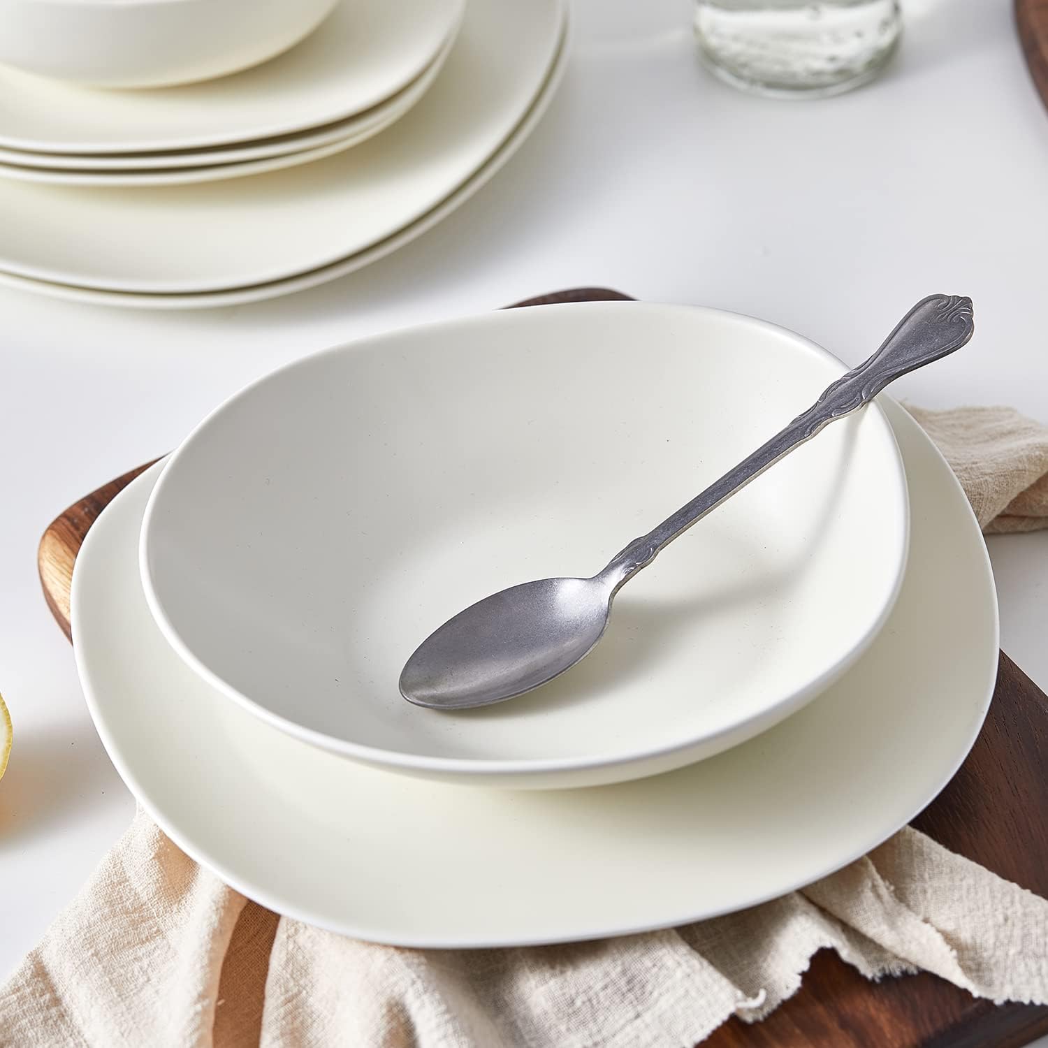 Stone Lain Delilah - Juego De Platos De Ensalada (6 Piezas, Porcelana