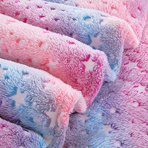 Hombys Glow In The Dark Comforter Set 5 Piece Twin/Twin Xl With Sheets, Pink Stars Stripe Velvet Bedding Comforter Sets, Ultra Soft Down Alternative Comforter For Teenage Girls Kids, Bed In A Bag #TOP7