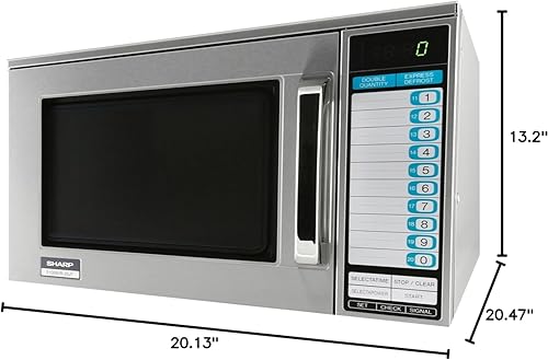 Miniatura 2 de Sharp Microondas comerciales R-25JTF de servicio pesado de 2100 W