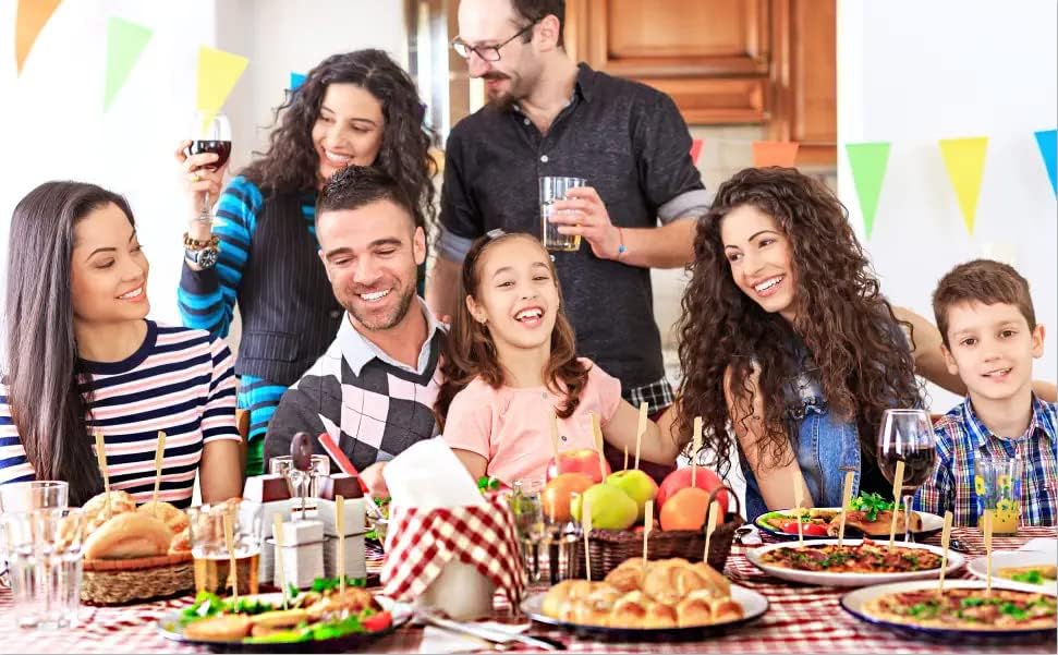 Miniatura 7 de Pinchos de madera de bambú de 6 pulgadas (1000 unidades) para cócteles, aperitivos, brochetas de frutas, sándwiches, aperitivos de barbacoa... 5