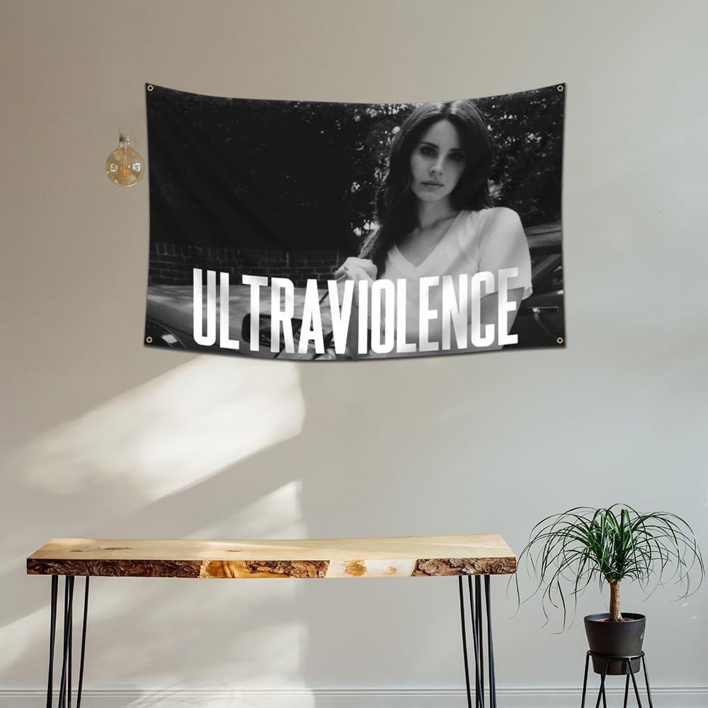 ANOER LanaDel Dekorative Flagge 90x152 Cm – Doppelt Genäht, 2 Messingösen | Für Innen & Außen