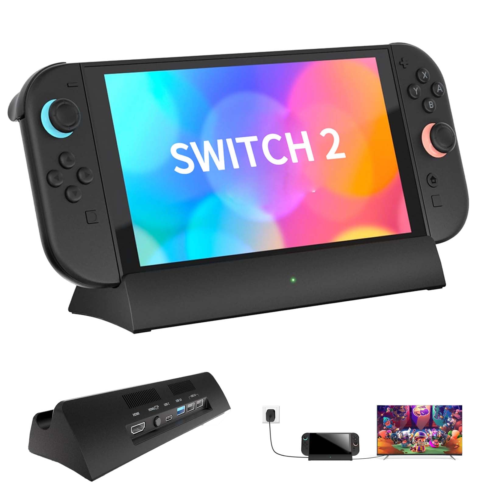 Amazon.co.jp: Switch 2用 ドック【Switch2 22.0.0 対応】PhyiFlbey