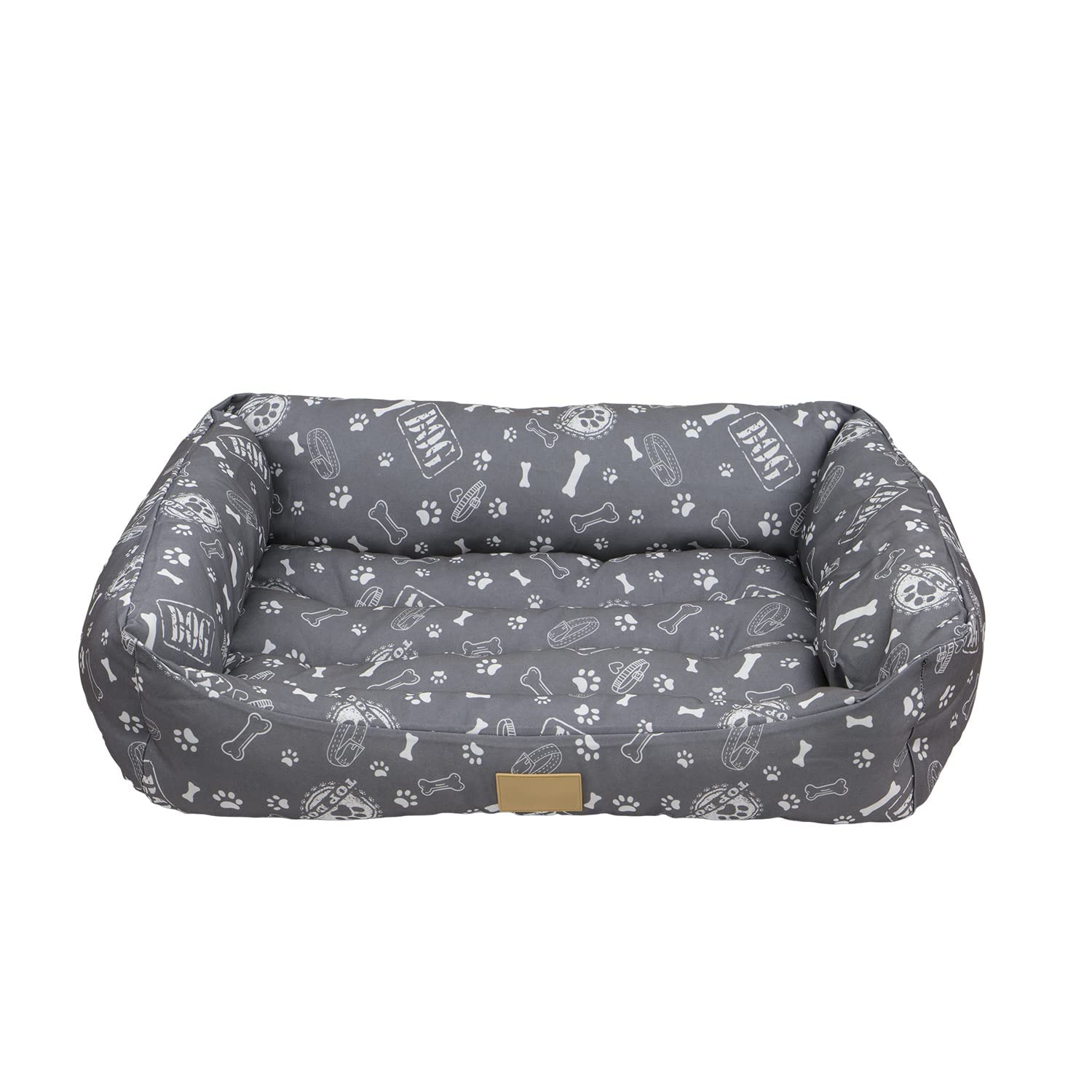 TIENDA EURASIA - Cama de Perro, Cama para Perros Grandes, Medianos y Pequeños, Divertida Cama Perro de Poliester con Interior con Comodas Fibras de Algodon (70 x 50 cm)