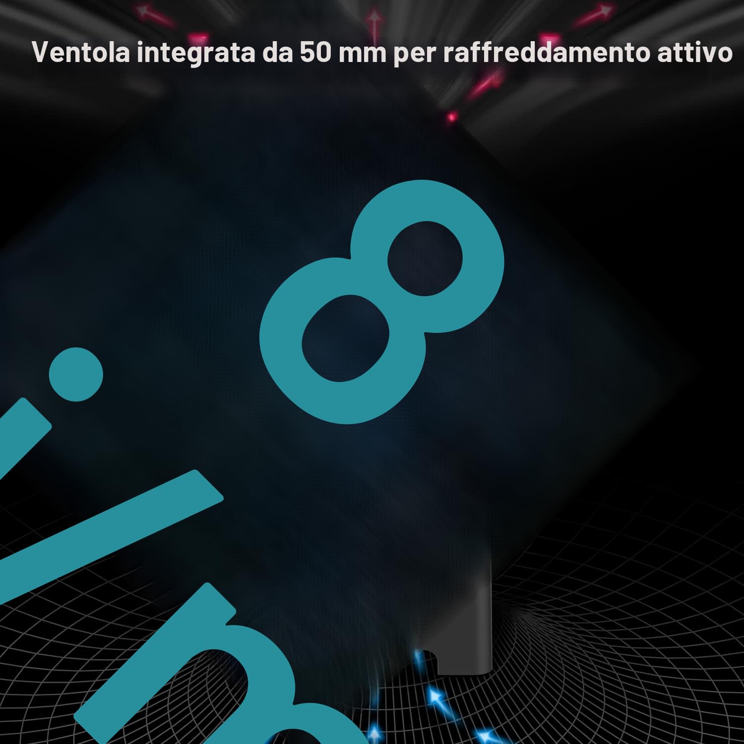 GRAUGEAR Docking Station per SSD M.2 NVMe & NGFF, RTL9210B, USB3.2 Gen2 10Gbps, Ventola Silenziosa 50mm, senza attrezzi