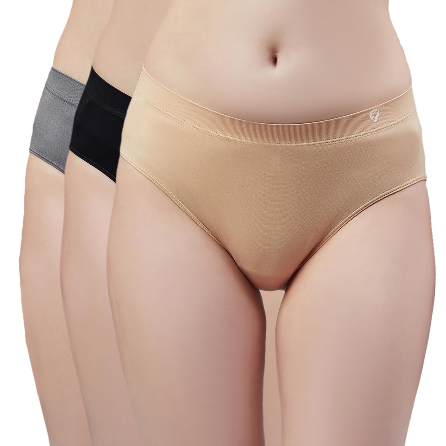 c9 airwear Seamless Panties for Women - Combo of 3 (Mid Rise) with Comfortable Tag Free Regular Use-picture-19