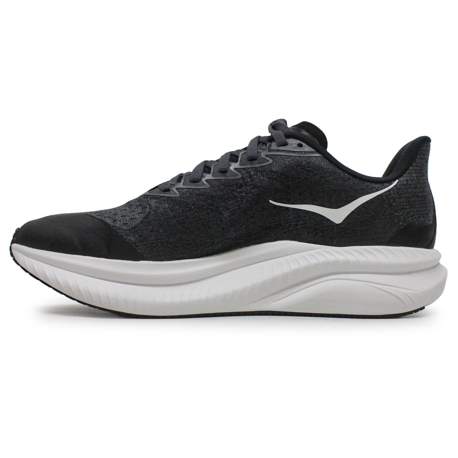 Hoka Mach 6 (Big Kid) Sneaker, Black/White, 6 US Unisex