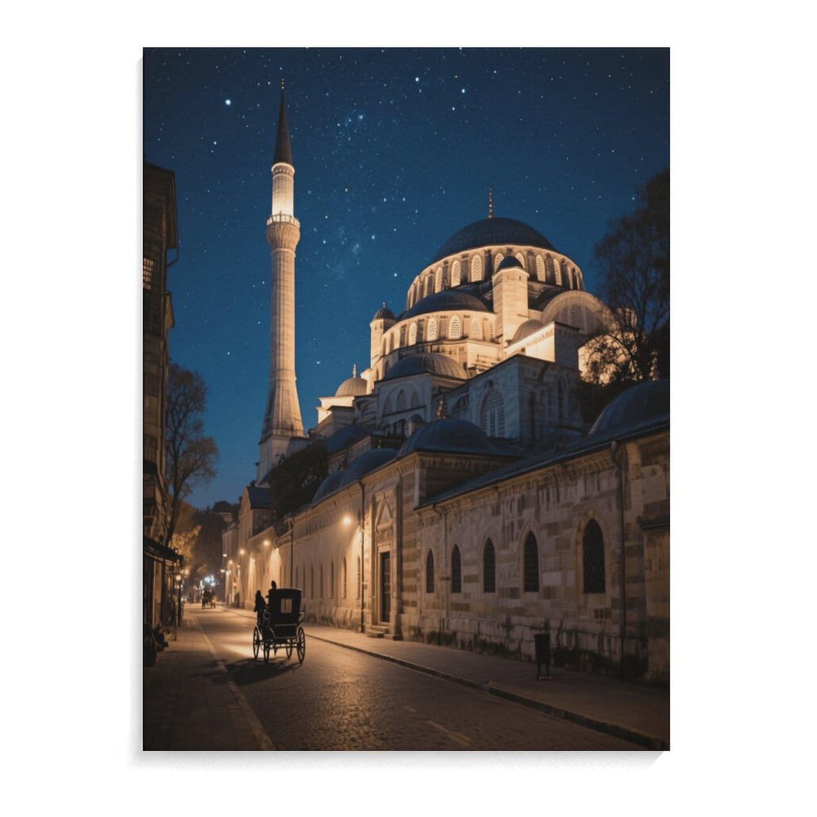 Fekiloot Unframe-Style Hagia Sophia Wall Art For Living Room, Modern Artwork Painting To Hang Wall Pictures, Canvas Prints For Office Bedroom Dining Room Decor, 11.8X15.7 In