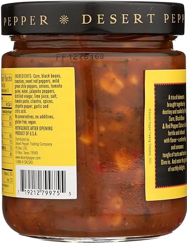 Miniatura 3 de Desert Pepper Trading Salsa Maíz Frijol Negro Pimienta Roja -- 16 oz - 2 piezas