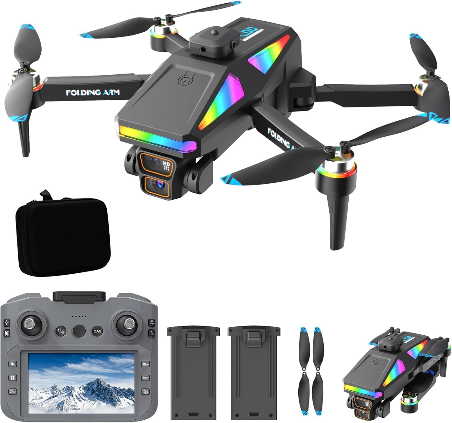 Drone S160 6K HD Télécommande avec Écran, Double Caméra, Pliable, Évitement Obstacles, RC - PROMO - Drones et multirotors (13516088 Drone S160 6K HD Télécommande avec Écran, Double Caméra, Pliable, Évitement Obstacles, RC - PROMO - Drones et multirotors (13516088