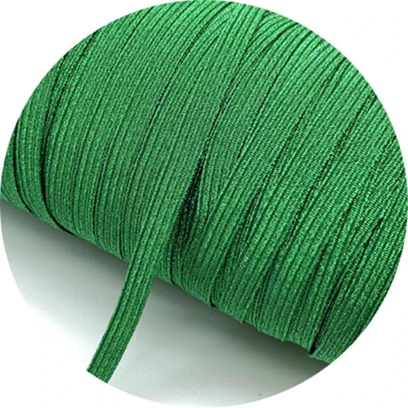 Lote de 5 yardas de cinta elástica con purpurina de 6 mm para costura, banda elástica para cintura, cuerda elástica, cordón DIY, 1 rollo de 57 a 135 yardas.