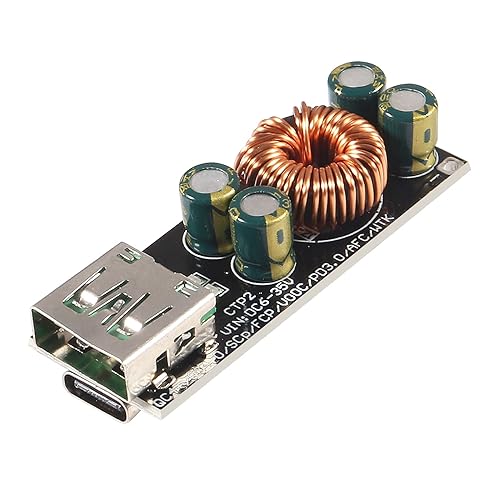 Miniatura 2 de 60W 6-35V DC a USB tipo C PD 3.0 QC4 tipo A QC3.0 DC carga rápida 12V 24V módulo de alimentación reductor USB tipo C Adaptador de carga rápida para