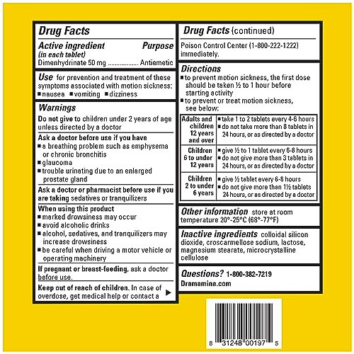 Dramamine Original Formula Motion Sickness Relief | 12 Count - image 7